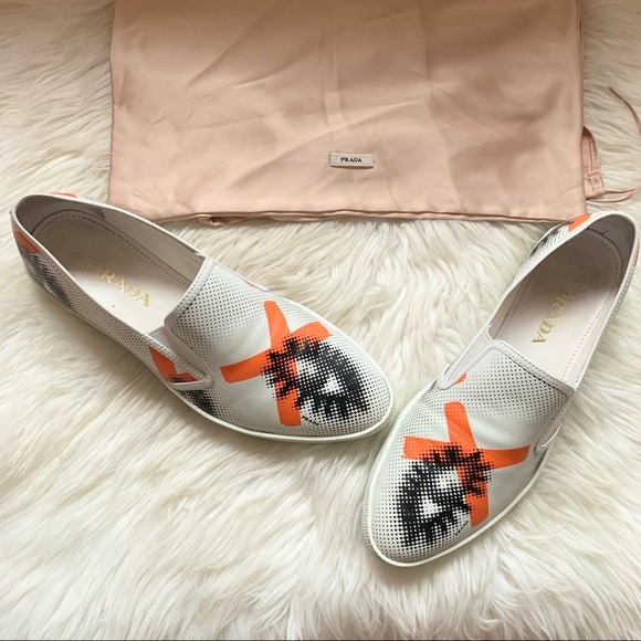Prada Shoes - PRADA Logo Eye Slip On Loafers Sneakers